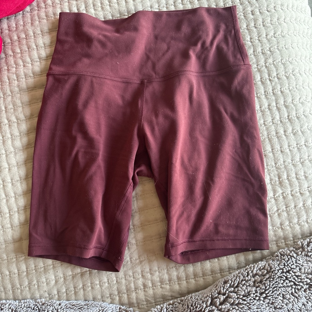 Lulu's Red Bike Shorts Athletic Comfort